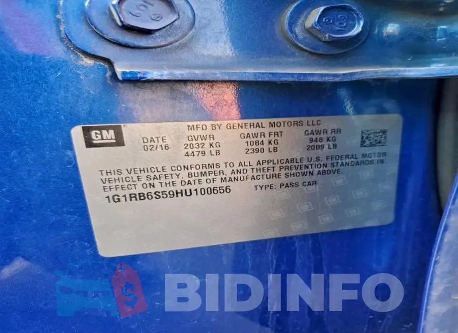 1G1RB6S59HU100656 Photo# 12