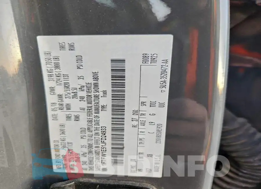 1FTFW1E51JFD24933 Photo# 12