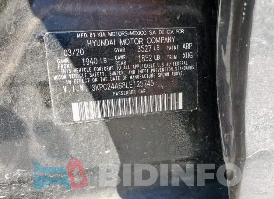 3KPC24A68LE125745 Photo# 13