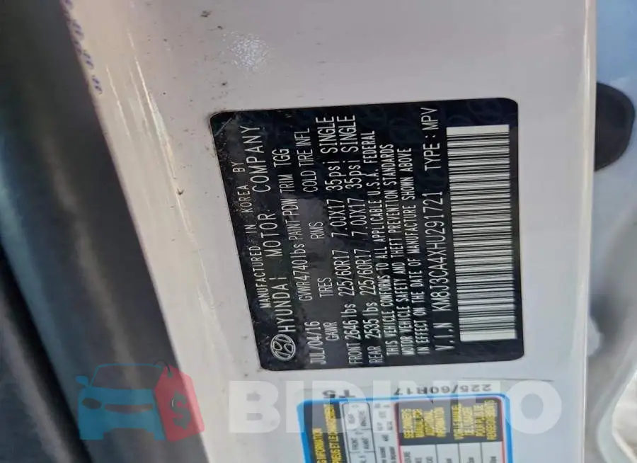 KM8J3CA4XHU291721 Photo# 13