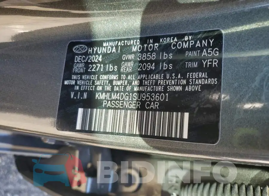 KMHLM4DG1SU953601 Photo# 12