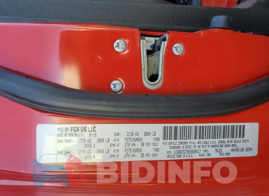 1C6RR7GT5HS509417 Photo# 13
