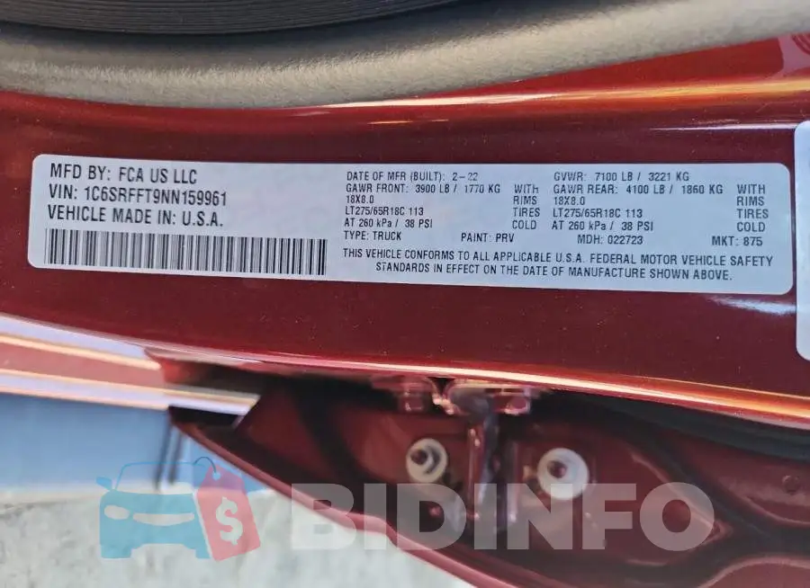 1C6SRFFT9NN159961 Photo# 12