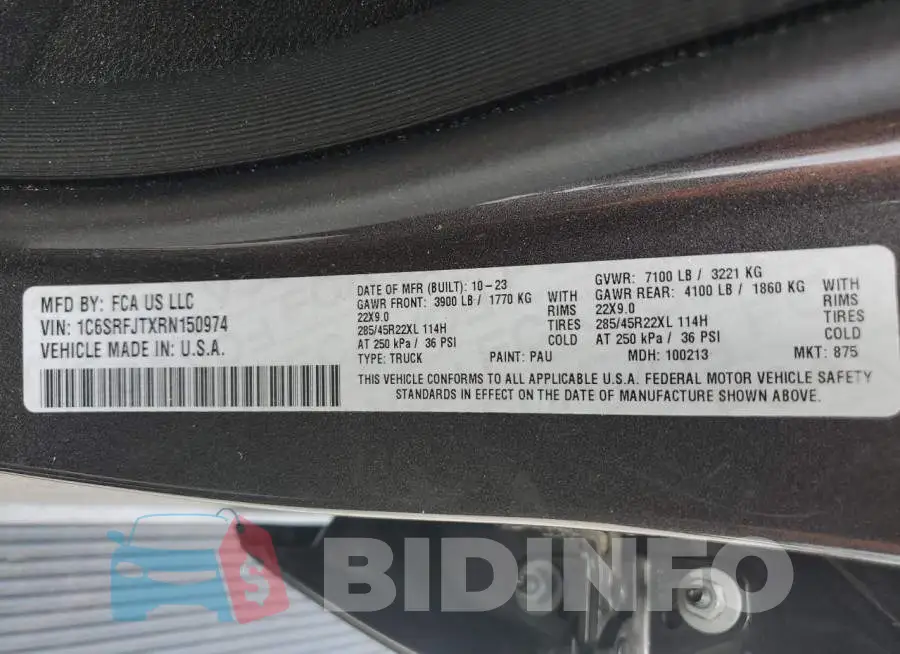 1C6SRFJTXRN150974 Photo# 12
