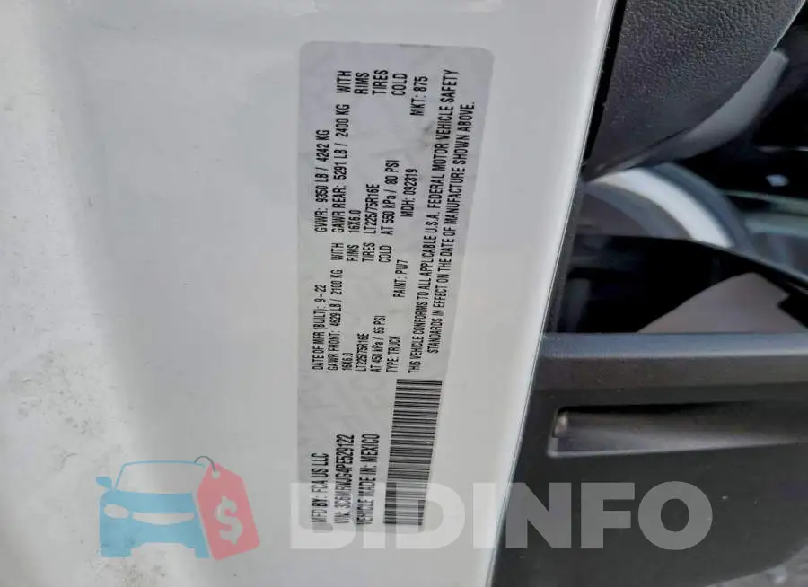 3C6MRVJG4PE529122 Photo# 13