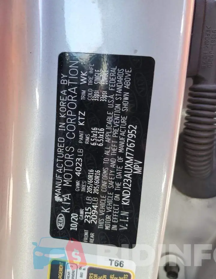 KNDJ23AUXM7767952 Photo# 12
