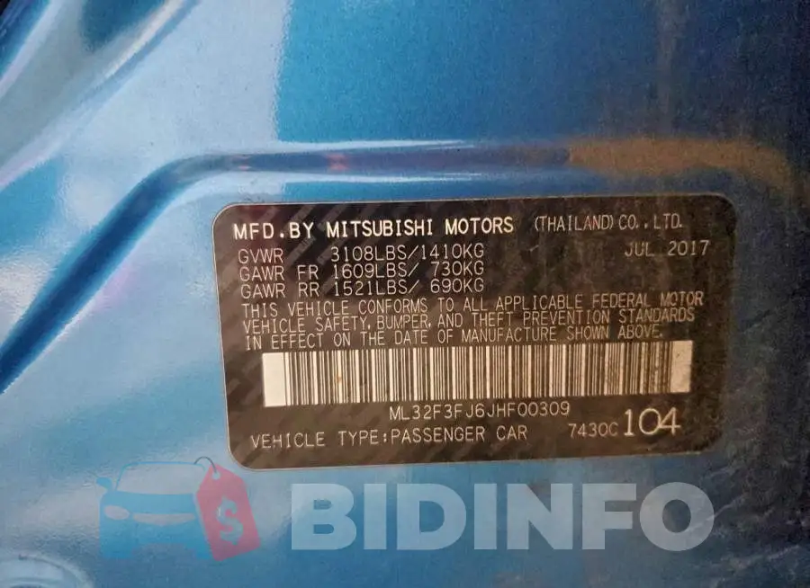 ML32F3FJ6JHF00309 Photo# 12