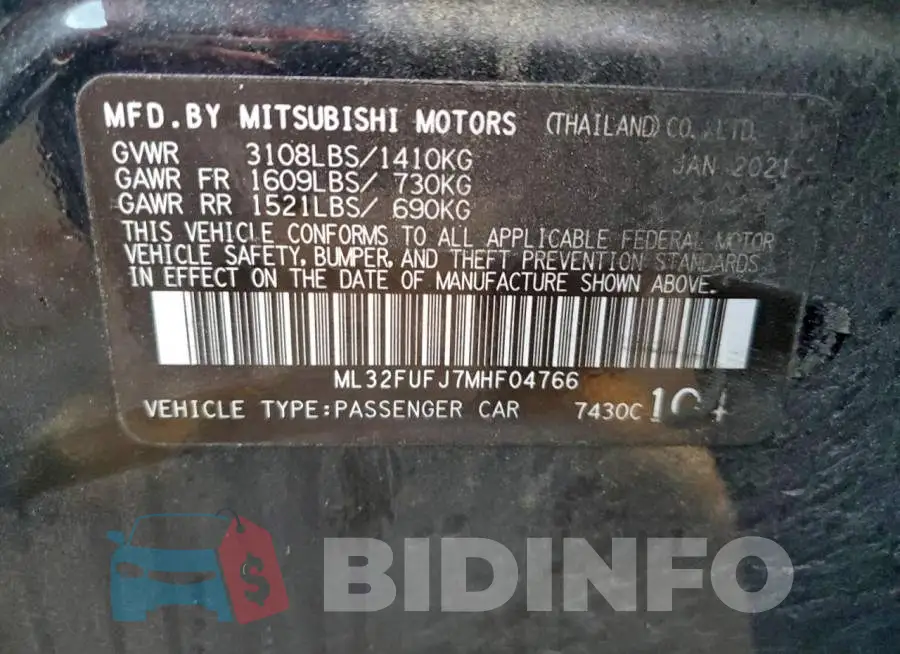 ML32FUFJ7MHF04766 Photo# 12