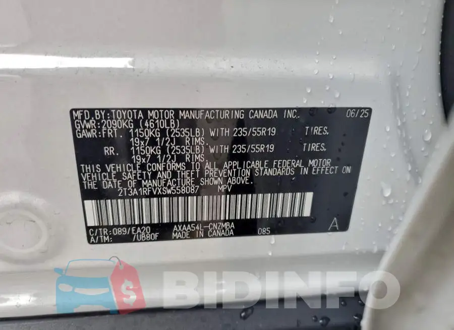 2T3A1RFVXSW558087 Photo# 14