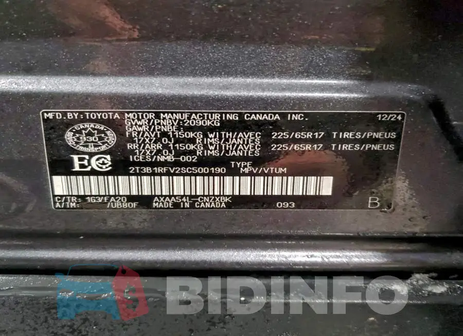 2T3B1RFV2SC500190 Photo# 13