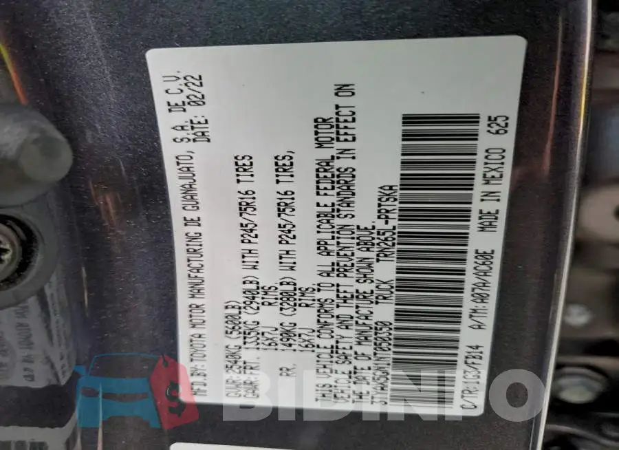 3TYAX5GN1NT050350 Photo# 12