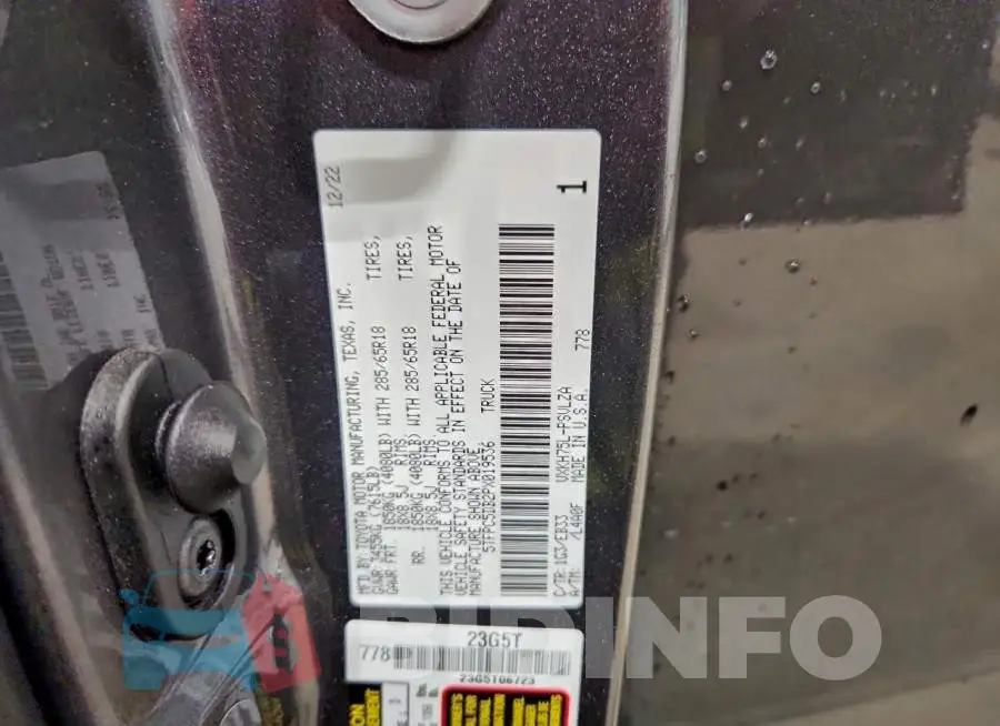 5TFPC5DB2PX019536 Photo# 13