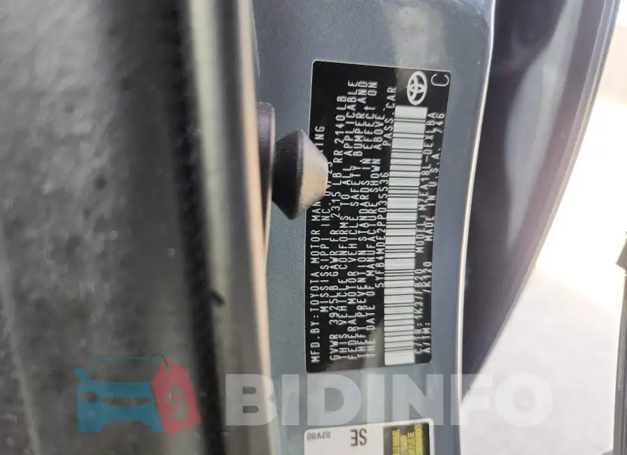5YFB4MDE2PP035536 Photo# 12