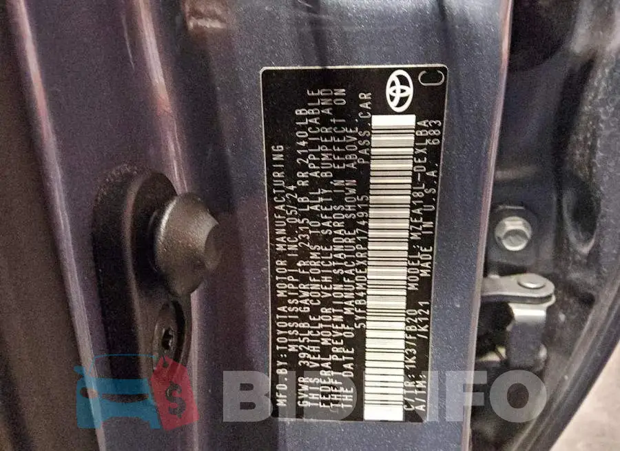 5YFB4MDEXRP174915 Photo# 13