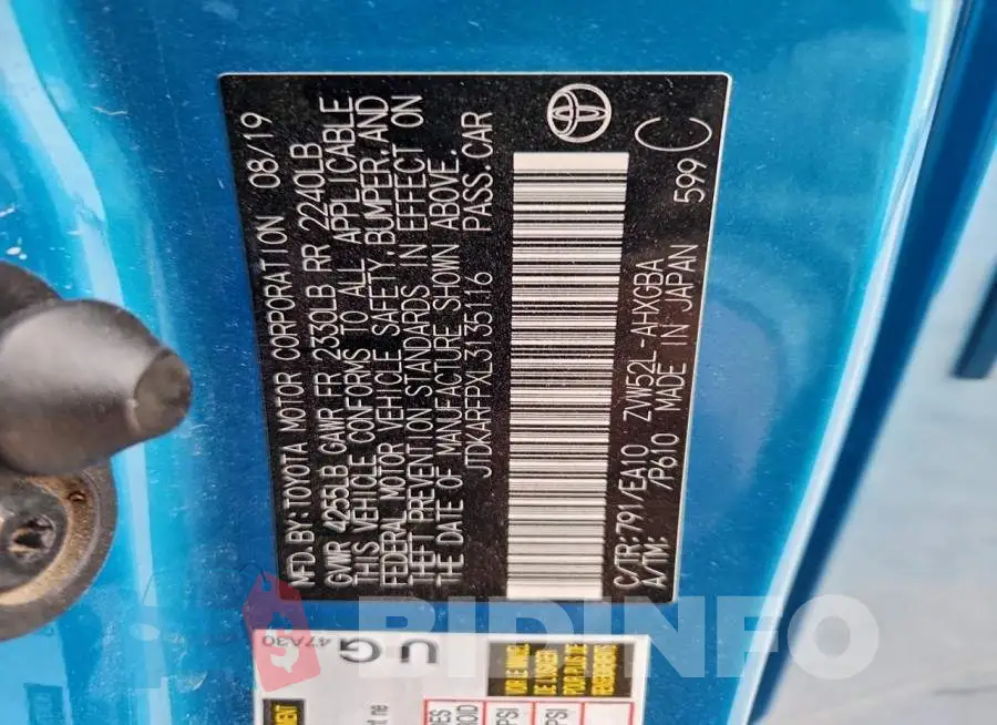 JTDKARFPXL3135116 Photo# 12