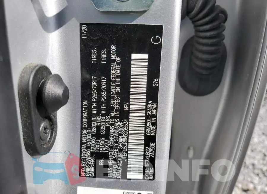 JTEFU5JR8M5235534 Photo# 14
