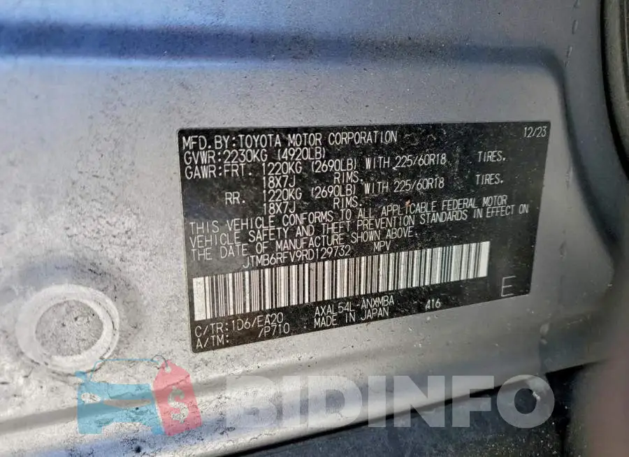 JTMB6RFV9RD129732 Photo# 13