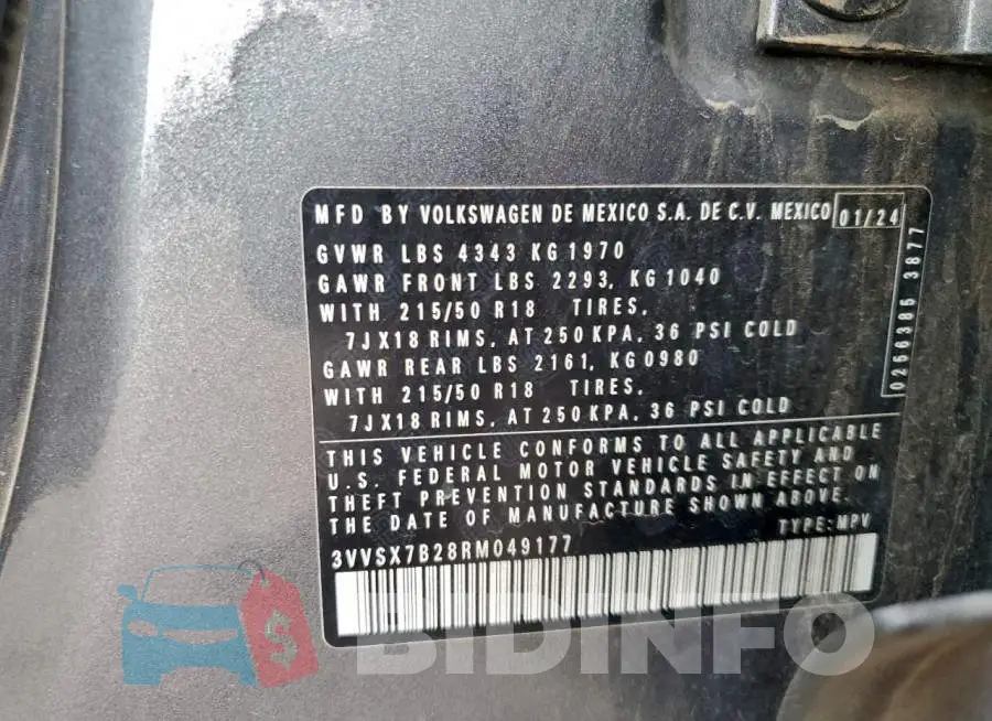 3VVSX7B28RM049177 Photo# 13