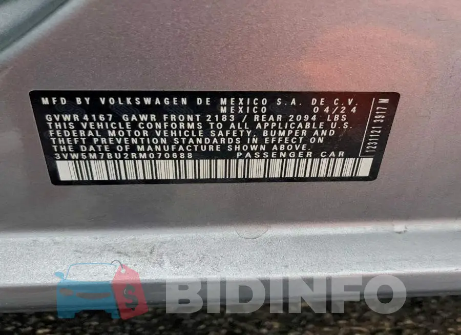 3VW5M7BU2RM070688 Photo# 13