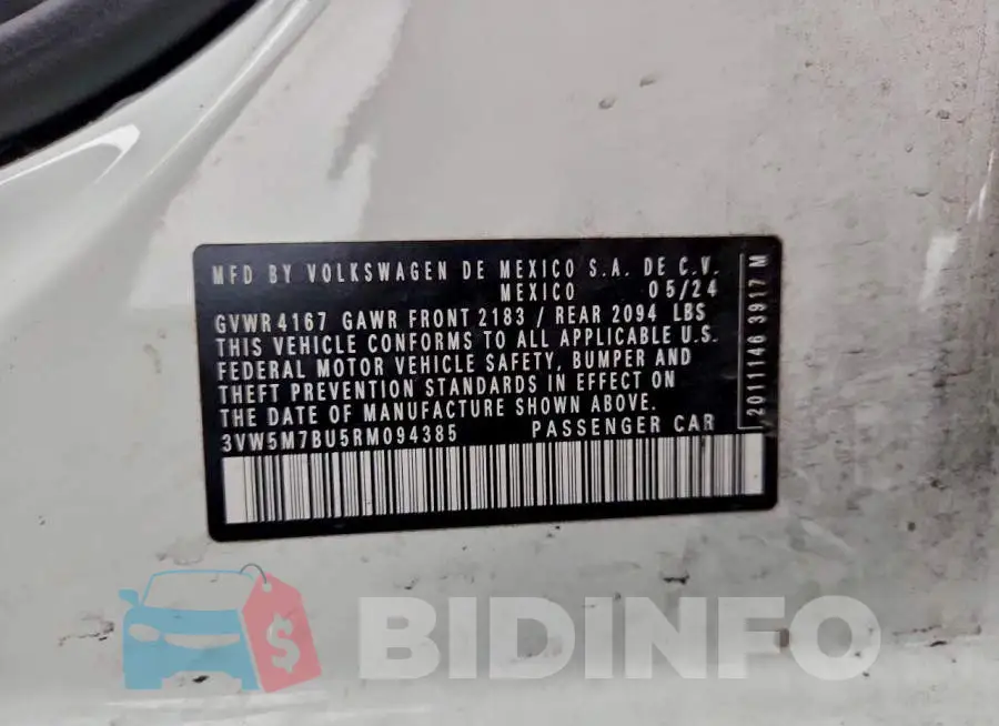 3VW5M7BU5RM094385 Photo# 12