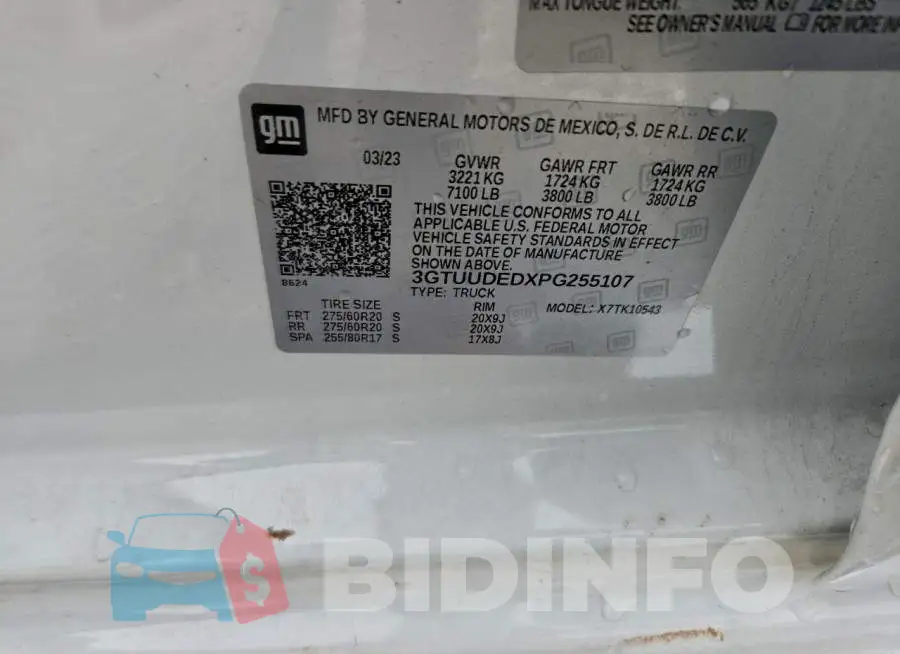 3GTUUDEDXPG255107 Photo# 12