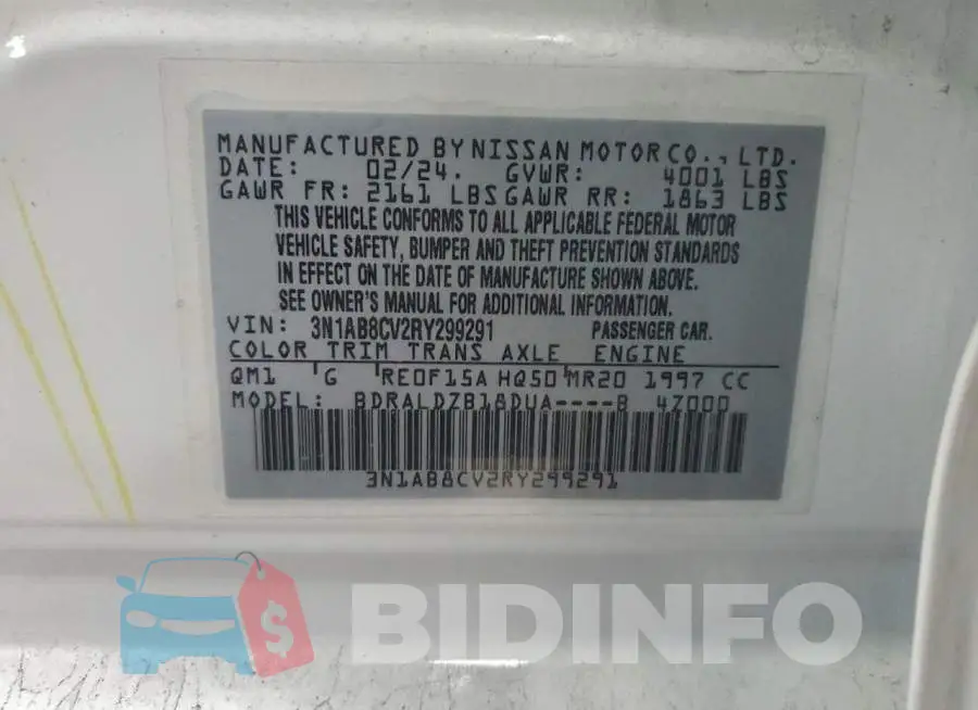 3N1AB8CV2RY299291 Photo# 12