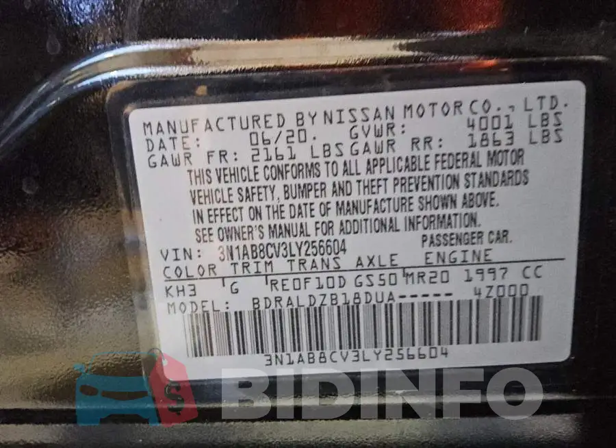 3N1AB8CV3LY256604 Photo# 12