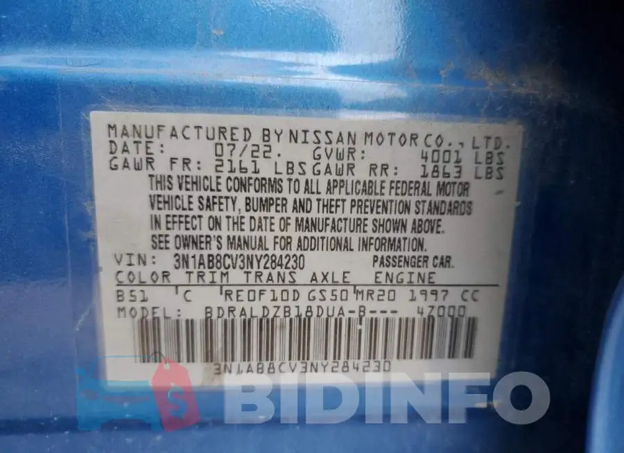 3N1AB8CV3NY284230 Photo# 12