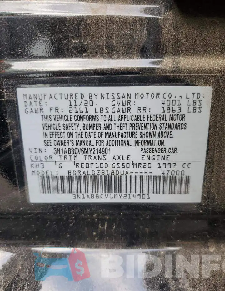 3N1AB8CV6MY214901 Photo# 13