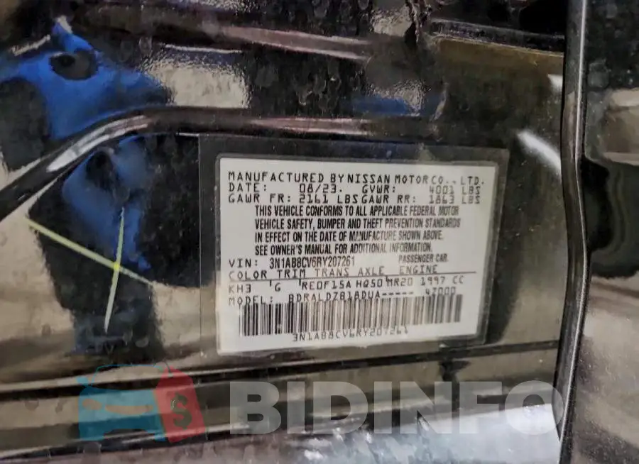 3N1AB8CV6RY207261 Photo# 12