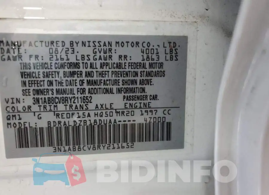 3N1AB8CV8RY211652 Photo# 13