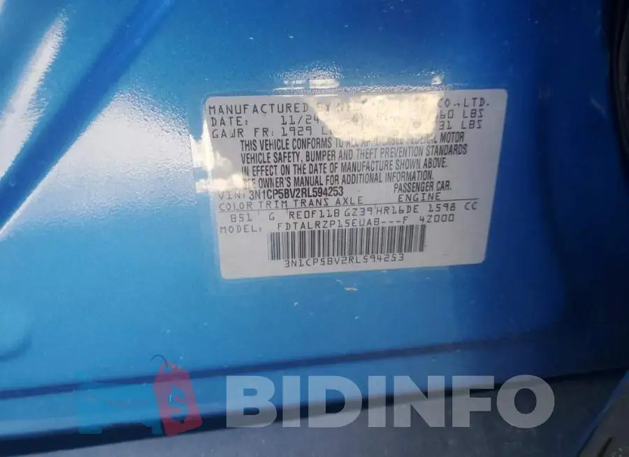 3N1CP5BV2RL594253 Photo# 13