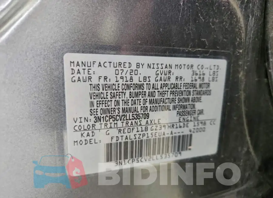 3N1CP5CV2LL535709 Photo# 13