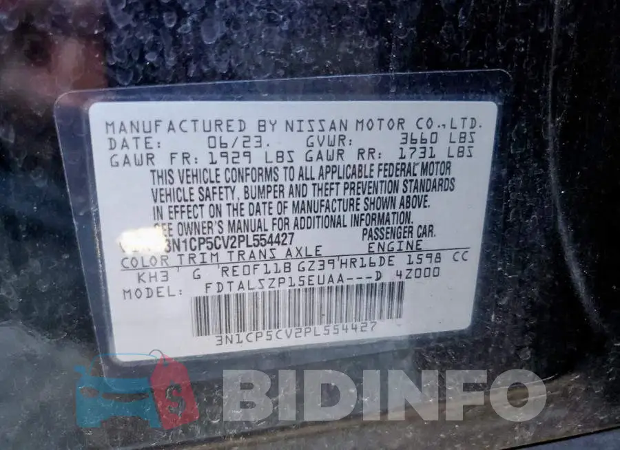 3N1CP5CV2PL554427 Photo# 12