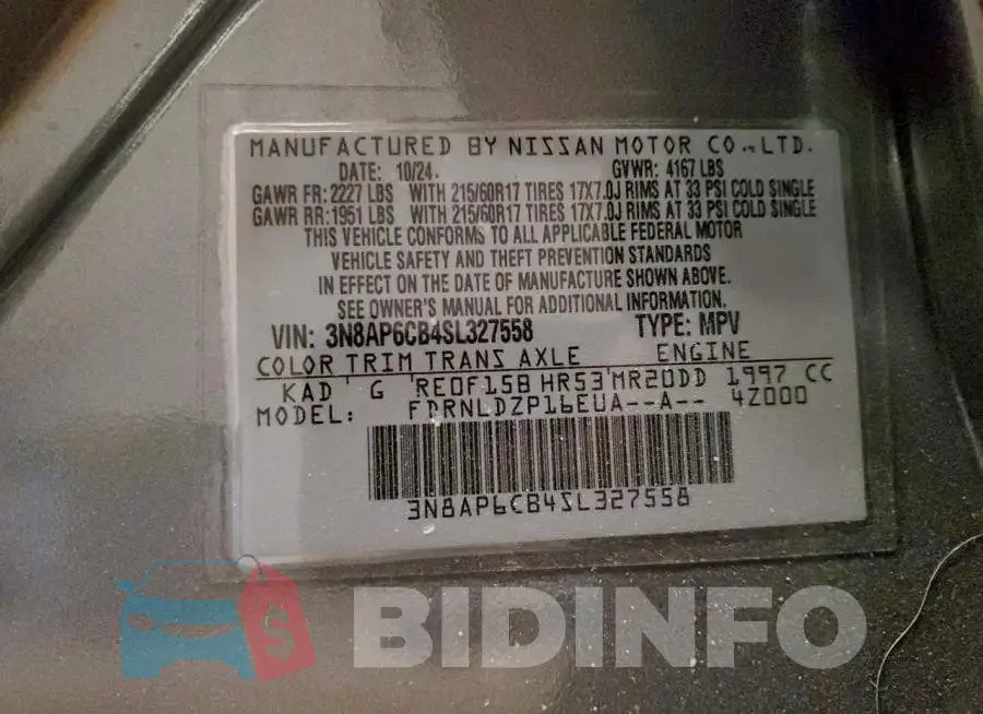 3N8AP6CB4SL327558 Photo# 12