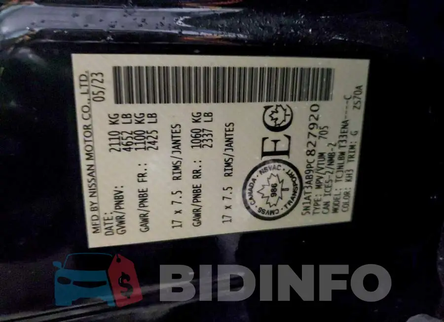 5N1AT3AB9PC827920 Photo# 14