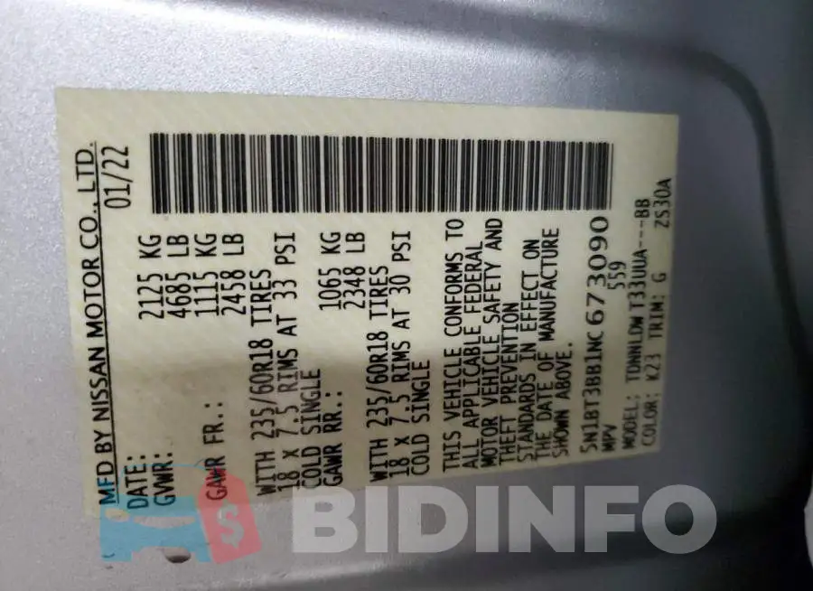 5N1BT3BB1NC673090 Photo# 13