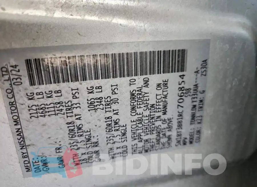 5N1BT3BB1RC706854 Photo# 14