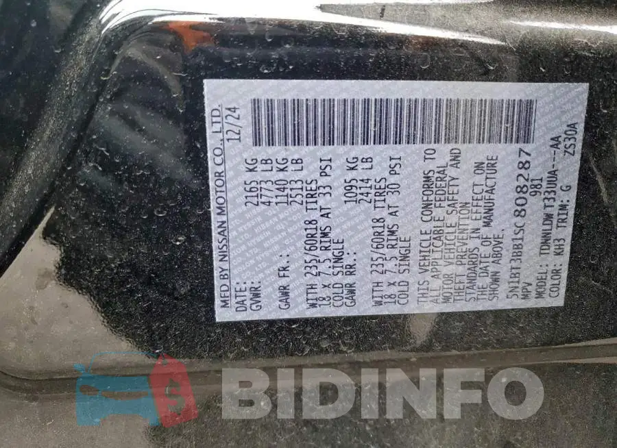 5N1BT3BB1SC808287 Photo# 14