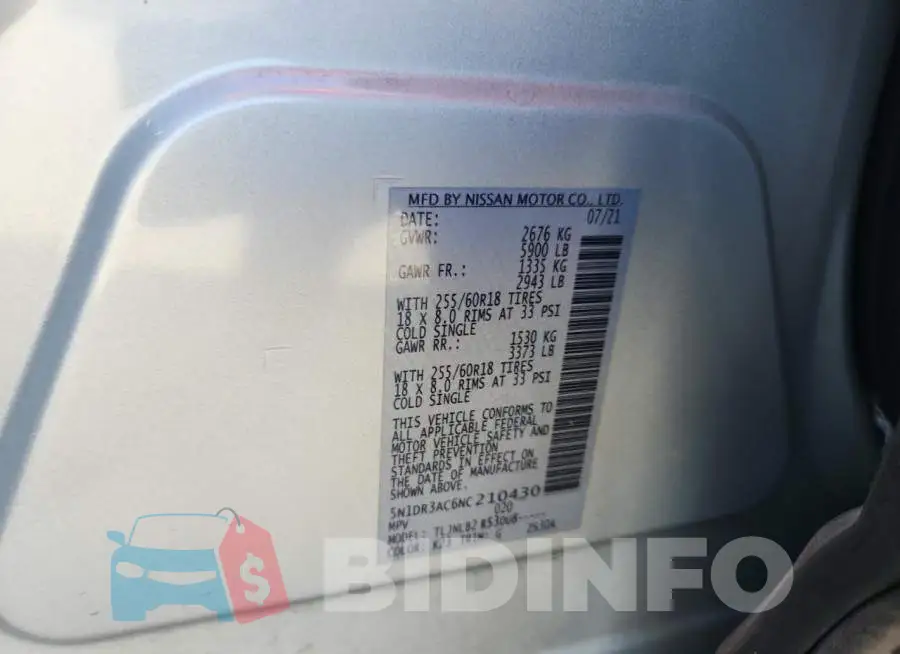 5N1DR3AC6NC210430 Photo# 13