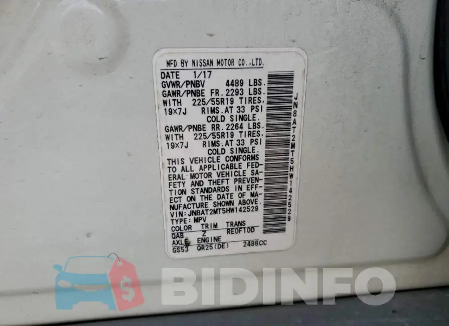 JN8AT2MT5HW142529 Photo# 13