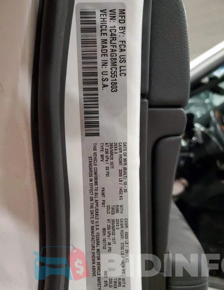 1C4RJFAG8MC551803 Photo# 14