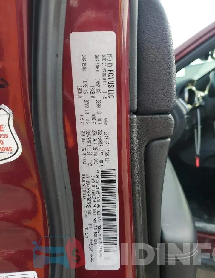 1C4RJFBG7KC693068 Photo# 13