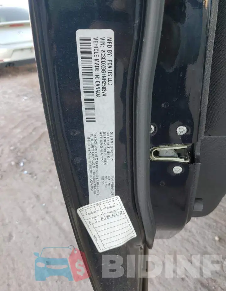 2C3CDXBG1NH250374 Photo# 12