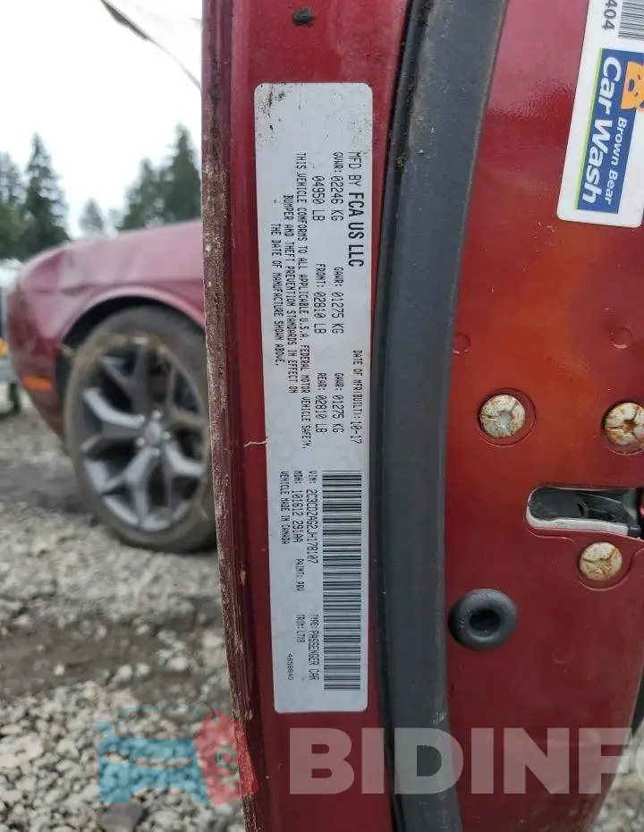 2C3CDZAG2JH178107 Photo# 12