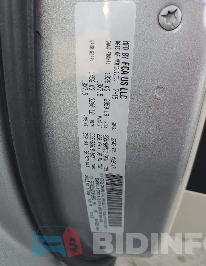 2C4RC1GG2KR730816 Photo# 12