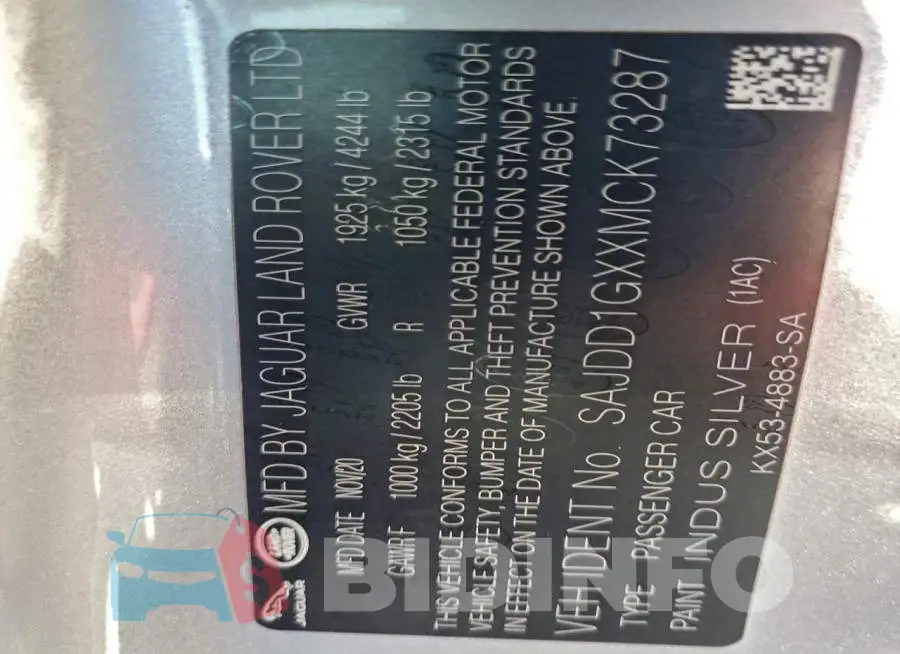 SAJDD1GXXMCK73287 Photo# 13