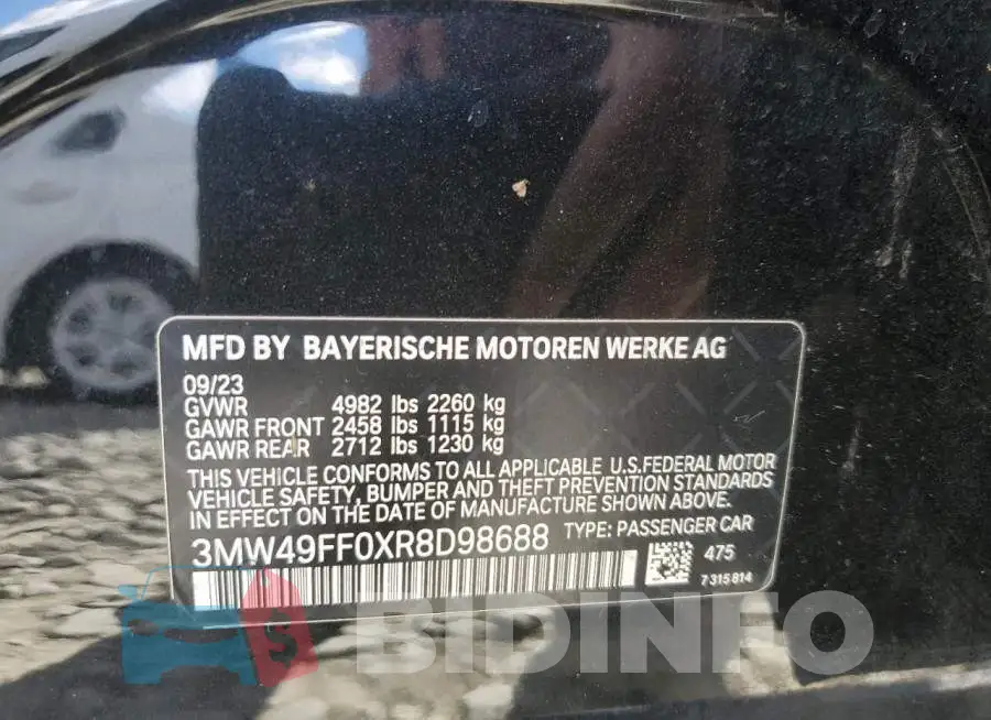 3MW49FF0XR8D98688 Photo# 12