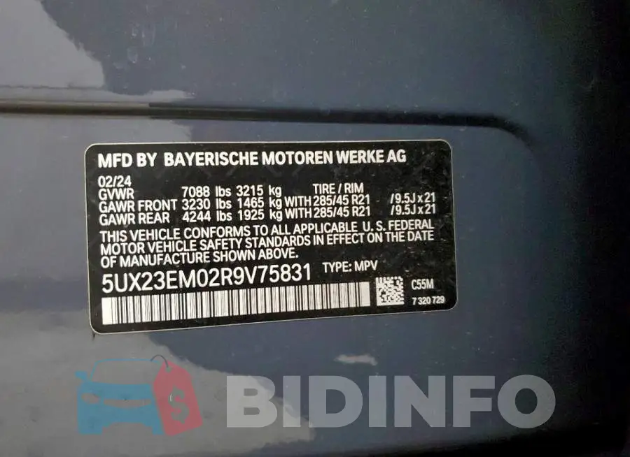 5UX23EM02R9V75831 Photo# 14