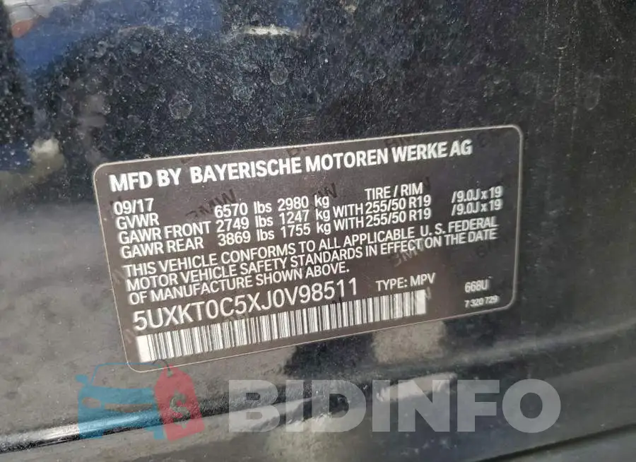 5UXKT0C5XJ0V98511 Photo# 13